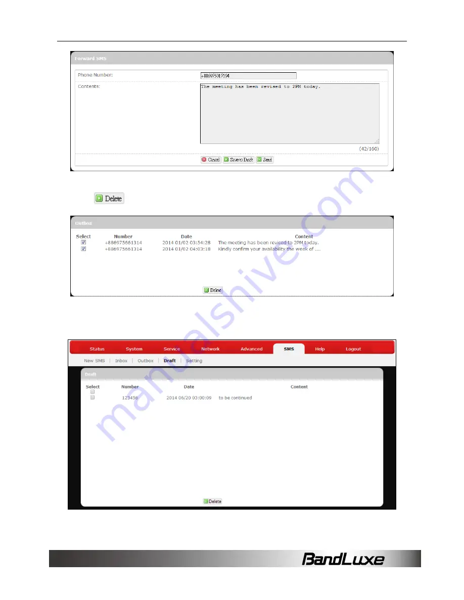 BandLuxe R560 Series User Manual Download Page 60