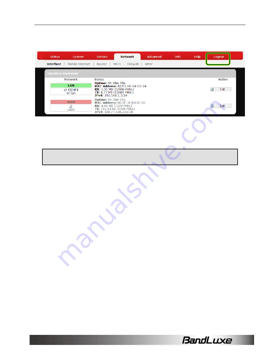 BandLuxe R560 Series User Manual Download Page 65