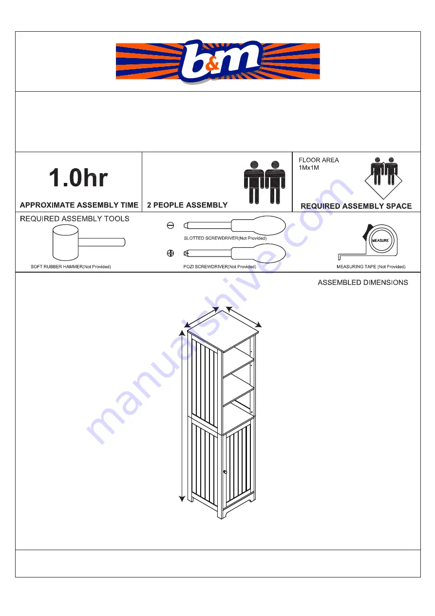 B&M 358635 Assembly Instruction Manual Download Page 1