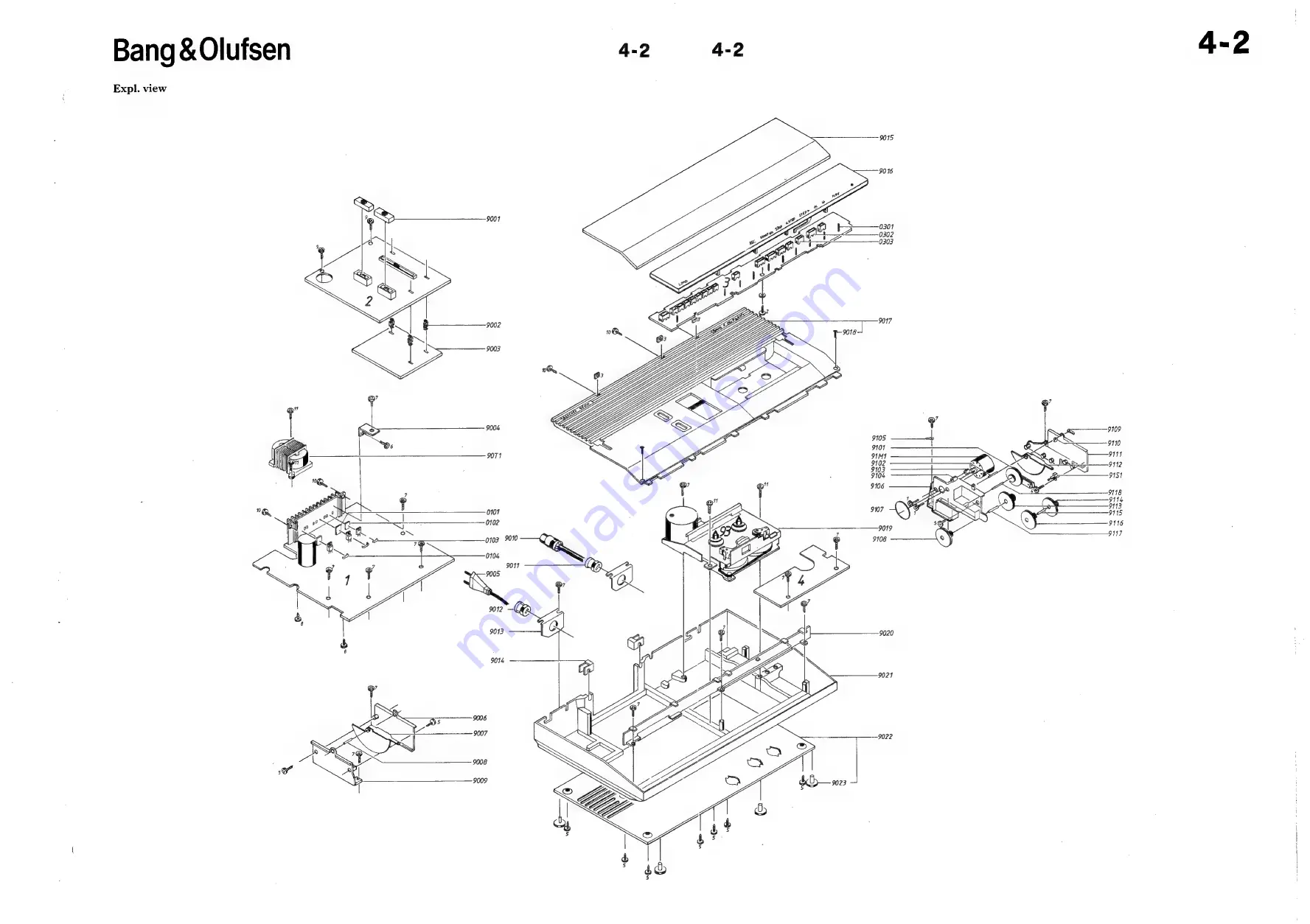 Bang & Olufsen Beocord 4500 Service Manual Download Page 22