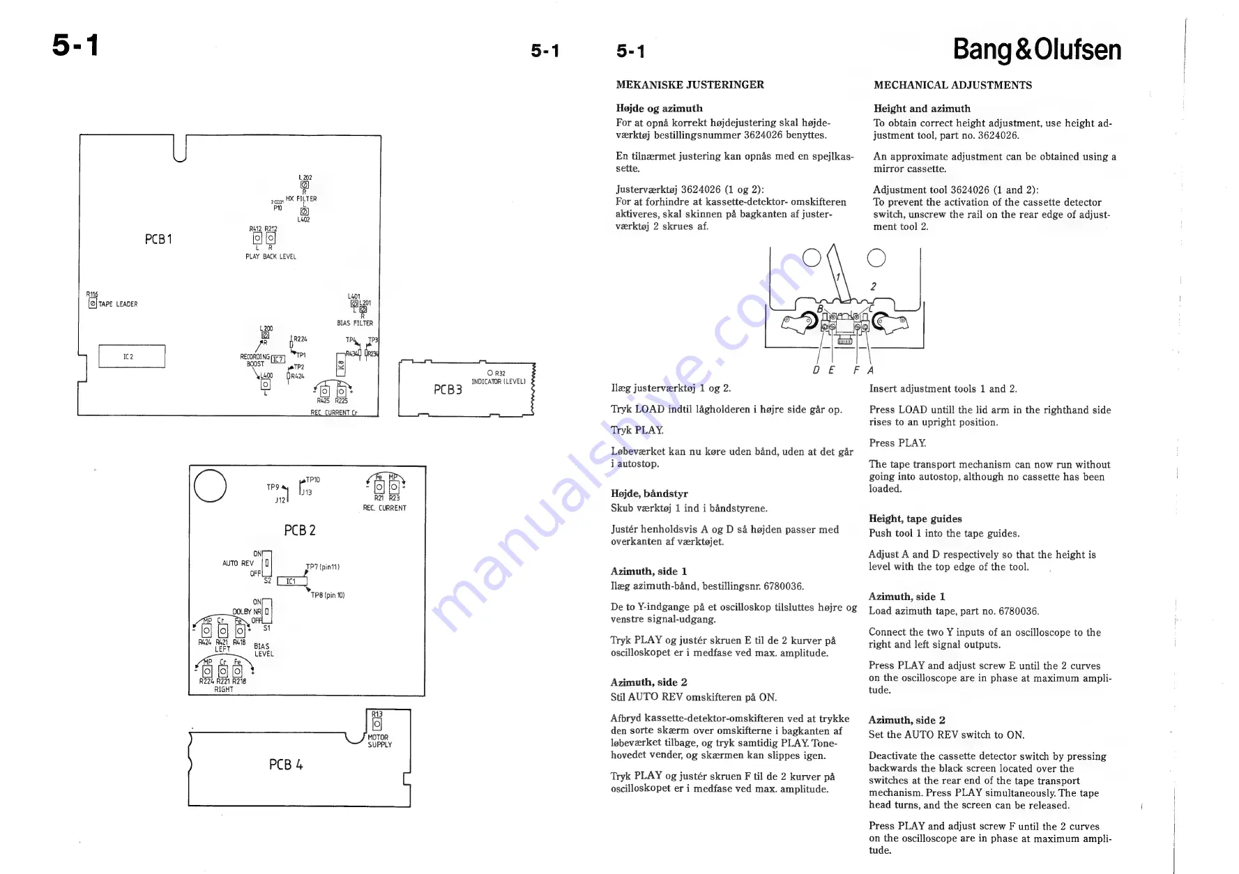 Bang & Olufsen Beocord 4500 Service Manual Download Page 26