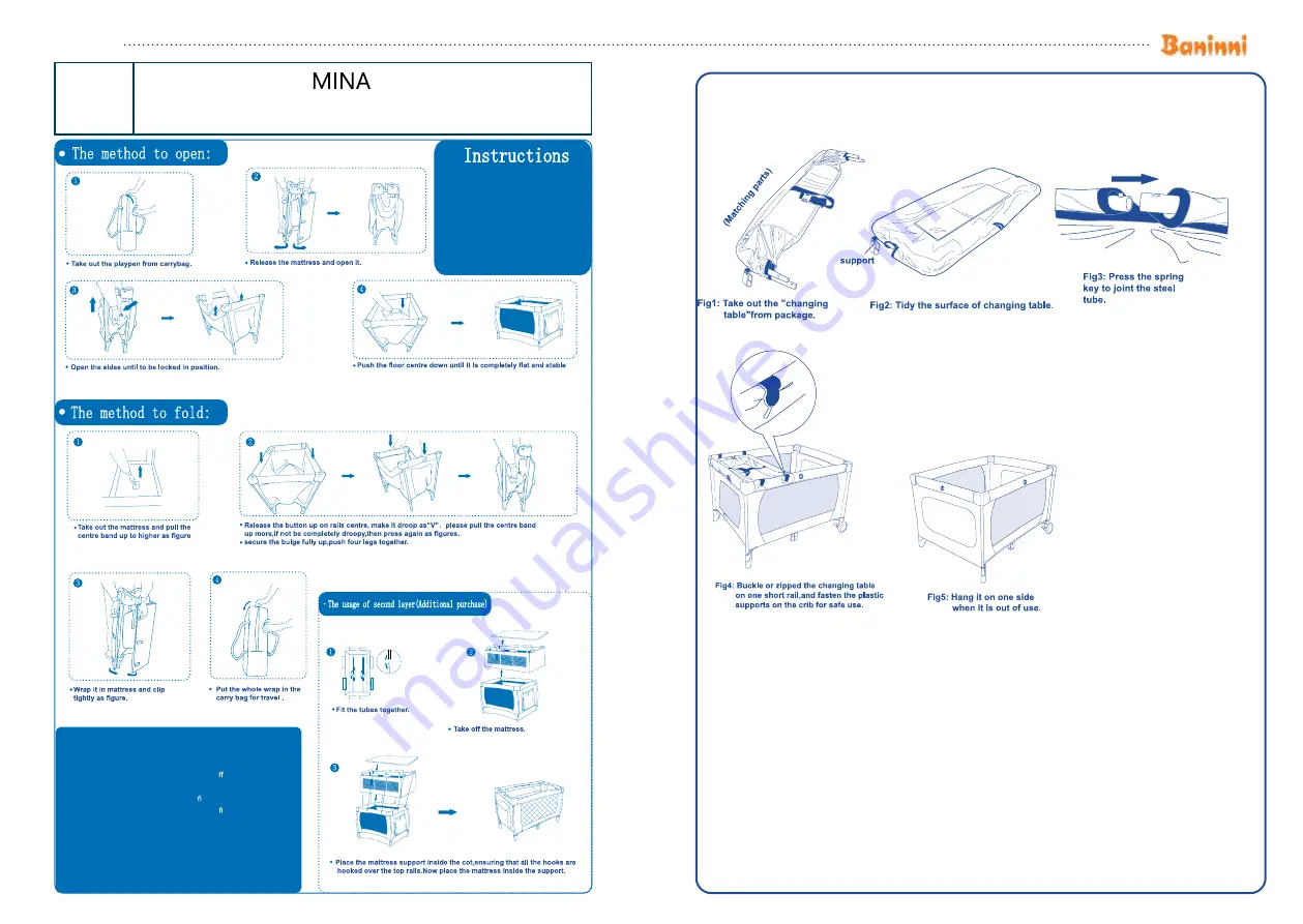 Baninni Mina Luxe BNBT015 Manual Download Page 5