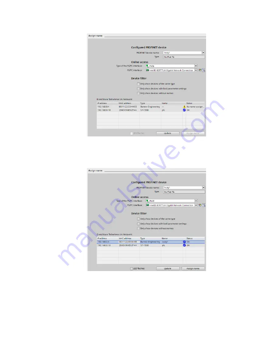 Banner iVu Plus BCR Gen2 Series Instruction Manual Download Page 155