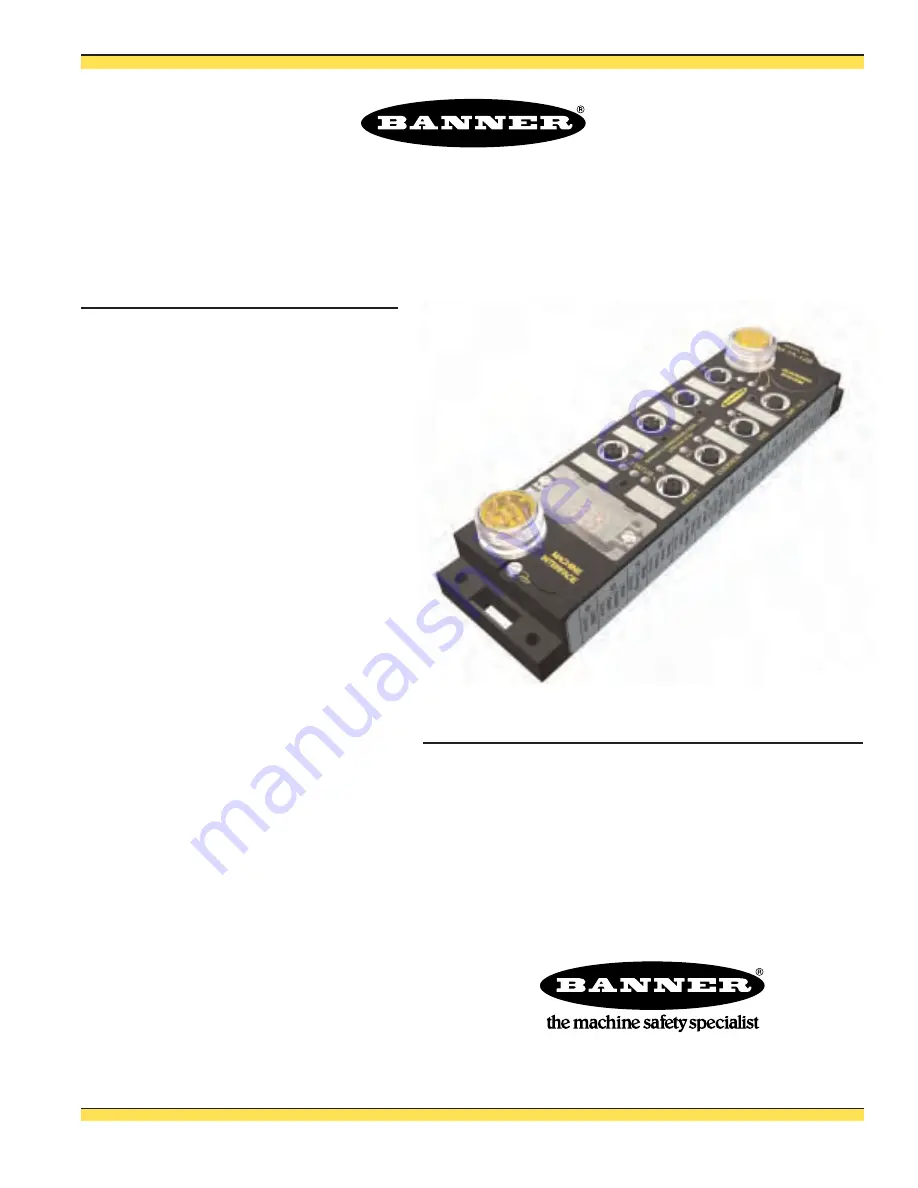 Banner MM-TA-12B Instruction Manual Download Page 1