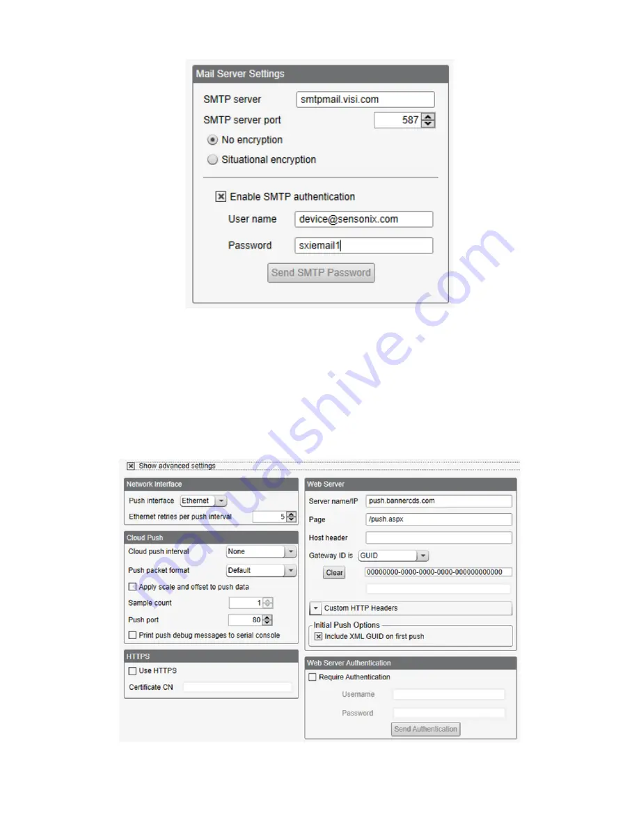 Banner Sure Cross DXM1200-Bx Instruction Manual Download Page 49