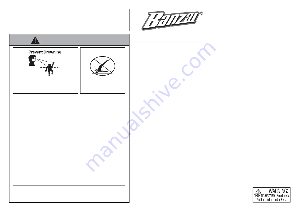 Banzai BATTLE BLAST ADVENTURE PARK Instructions Manual Download Page 1