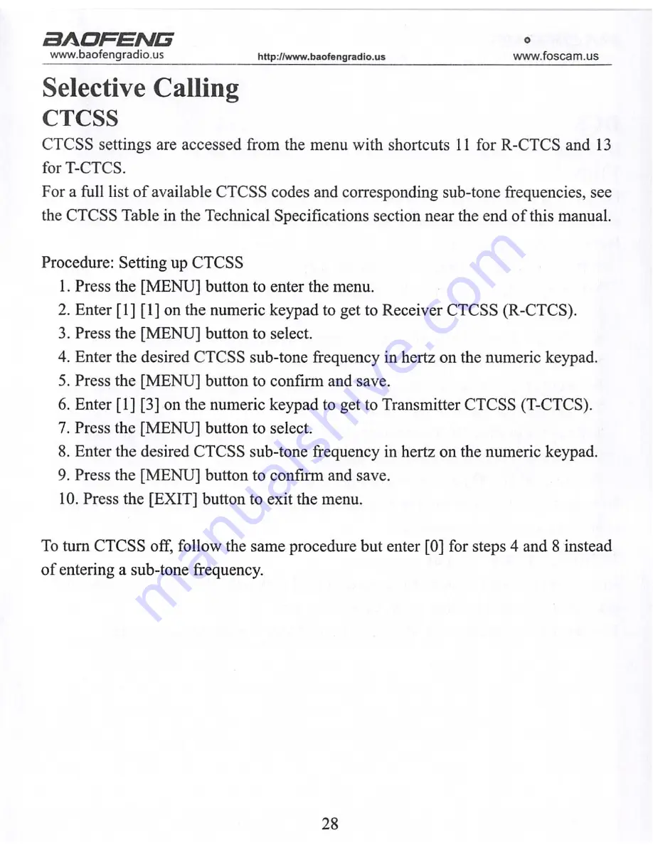 Baofeng BF-F9V2+ Скачать руководство пользователя страница 28