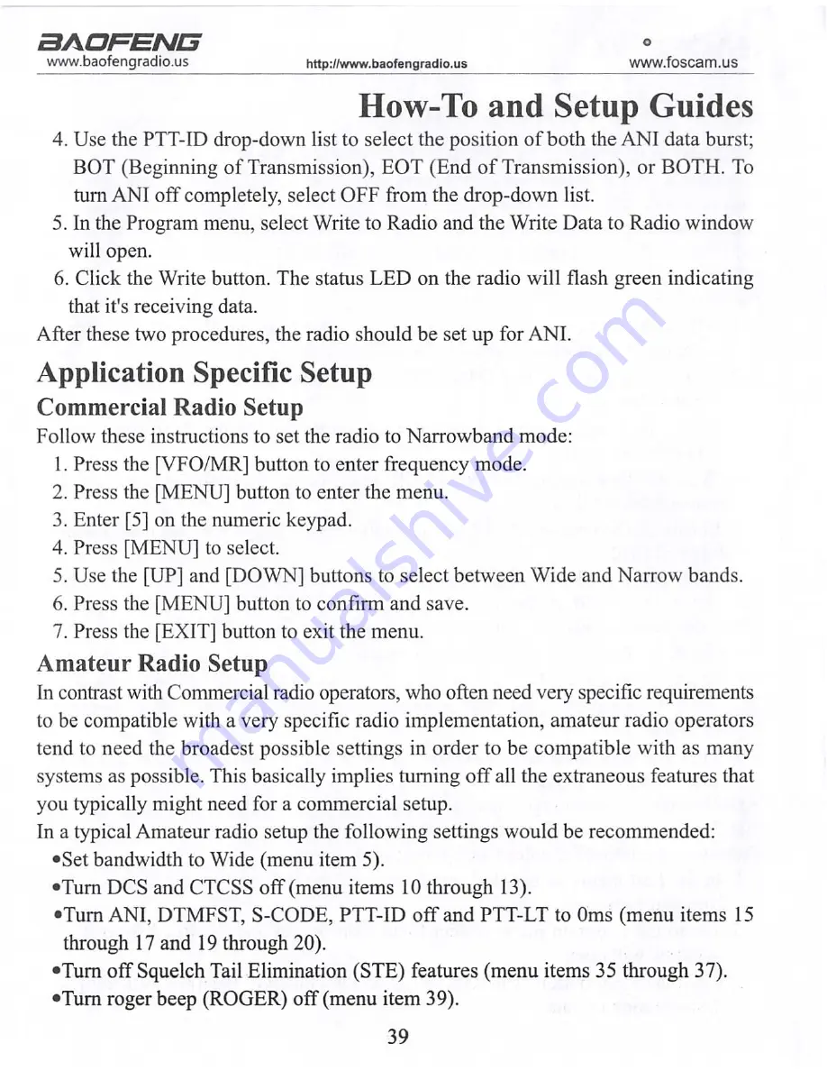 Baofeng BF-F9V2+ Operating Manual Download Page 39