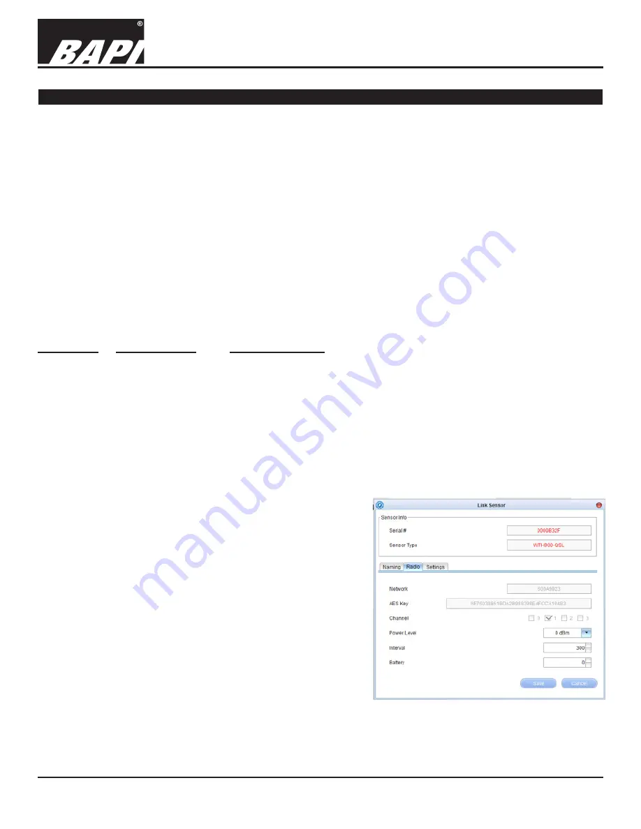 BAPI 900 MHz WAM Connect Installation And User Manual Download Page 9