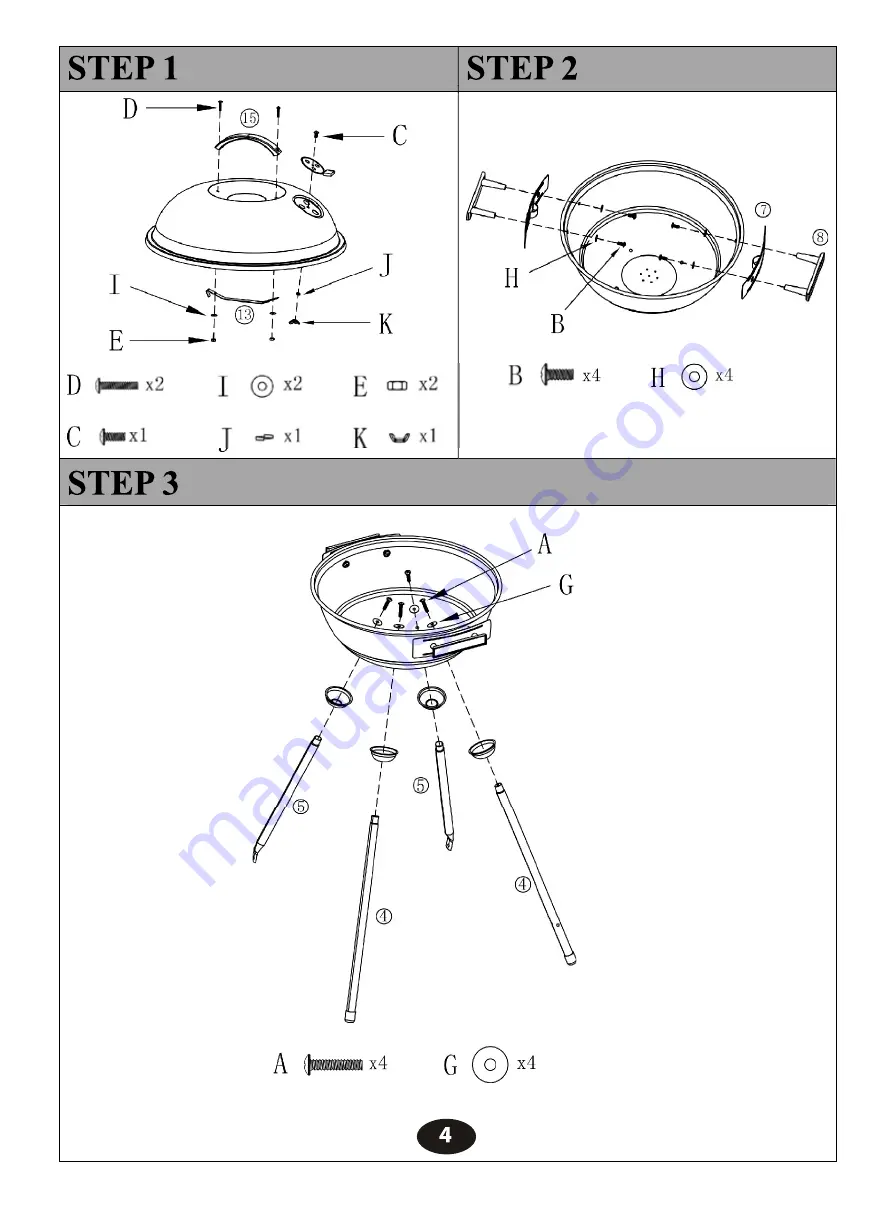 BAR-BE-QUICK BQ2181-1A Скачать руководство пользователя страница 4