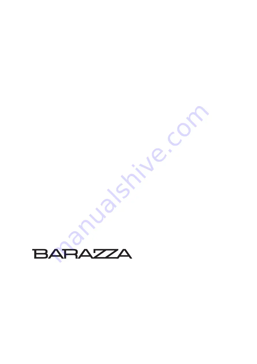 Barazza Thalas 1PTF1 Installation And Use Manual Download Page 24