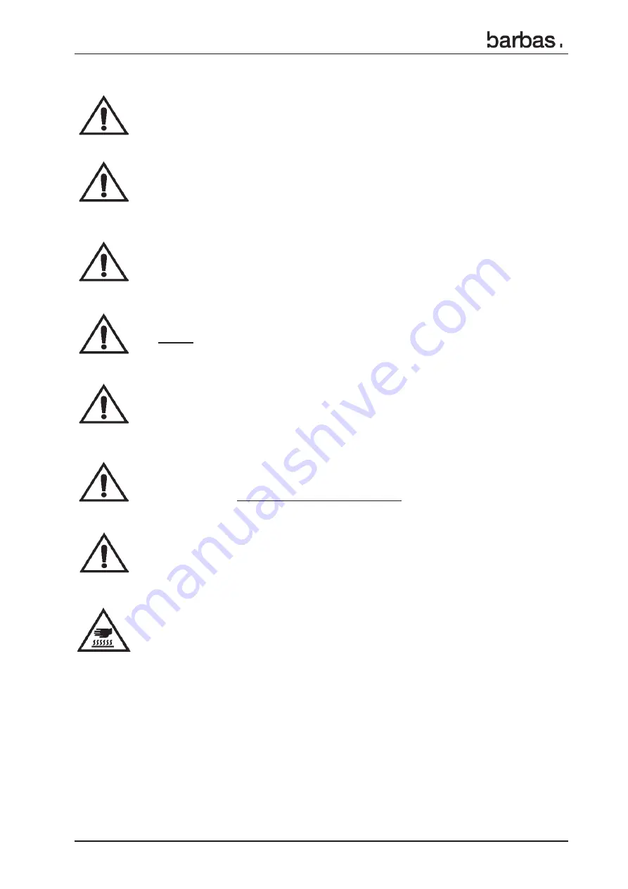 barbas UNILUX-6 75 Instructions For Use & Maintenance Manual Download Page 9