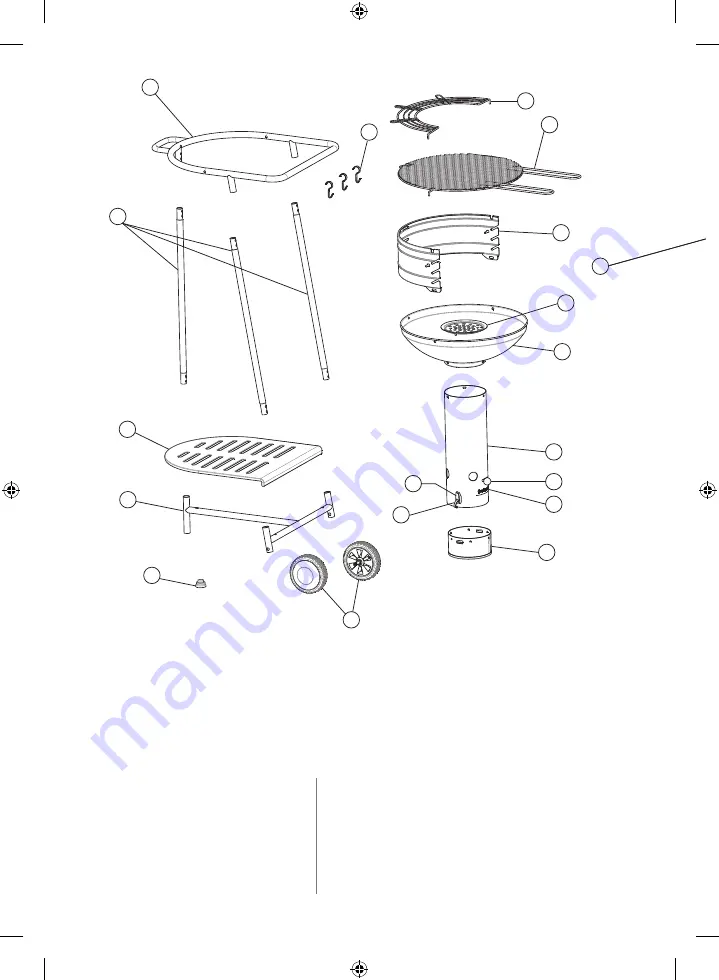 Barbecook OPTIMA BLACK GO User Manual And Assembly Instuctions Download Page 4