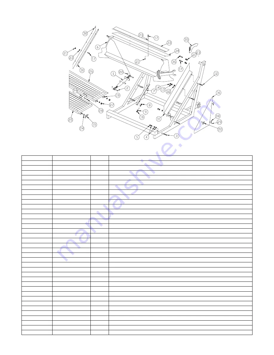 Barber SURF RAKE 600HD Instruction & Parts Manual Download Page 28