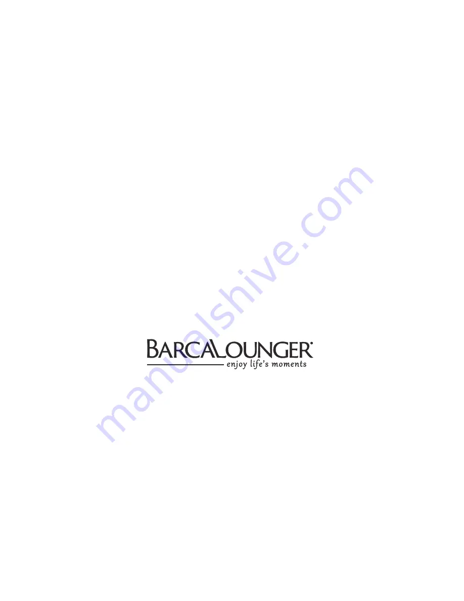 BARCALOUNGER BRAYLEN 193-913-3SS Use And Care Manual Download Page 8