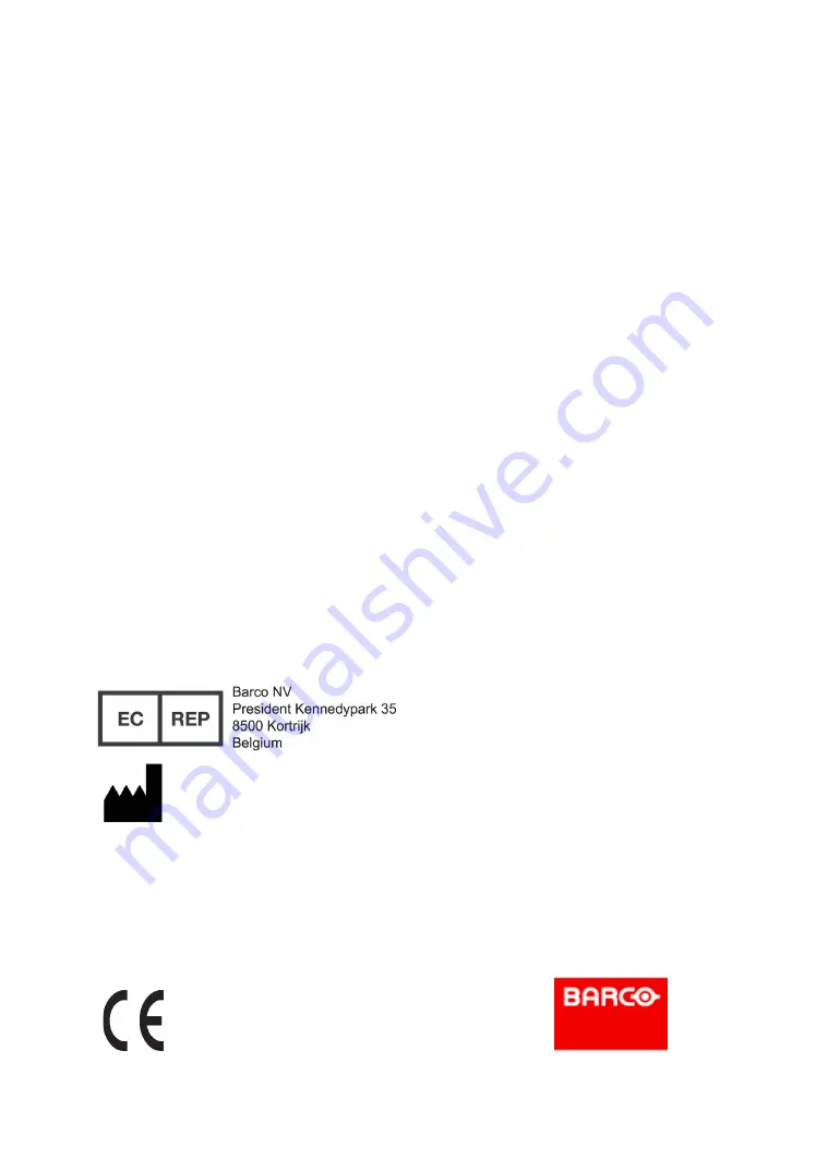 Barco AMM215WTD Operation Manual Download Page 40