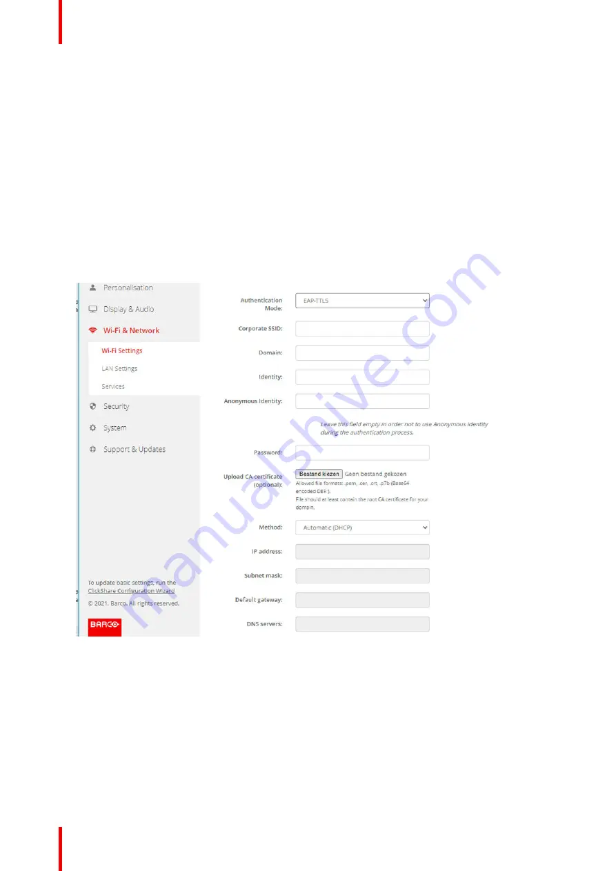 Barco C5011S Installation Manual Download Page 106