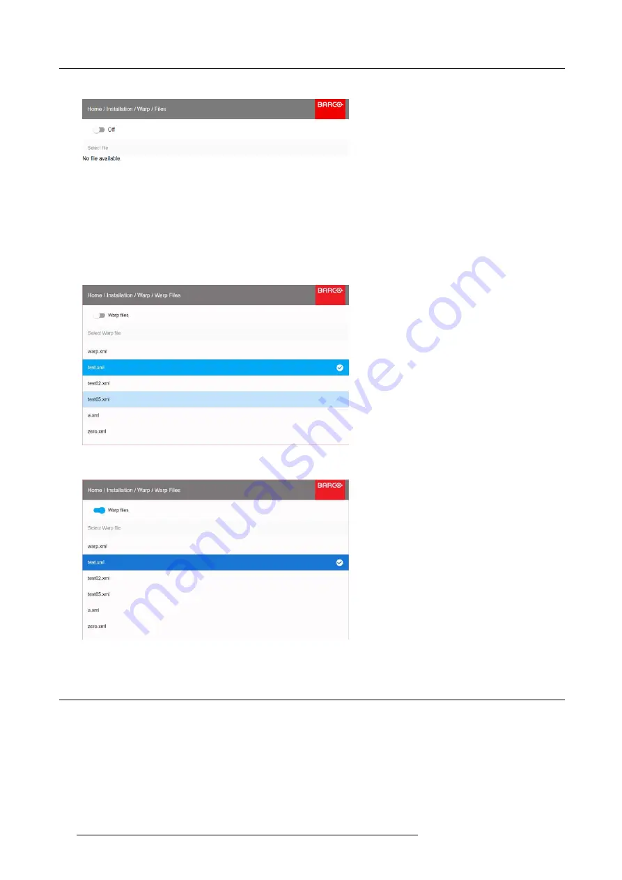 Barco F80-4K7 User Manual Download Page 54