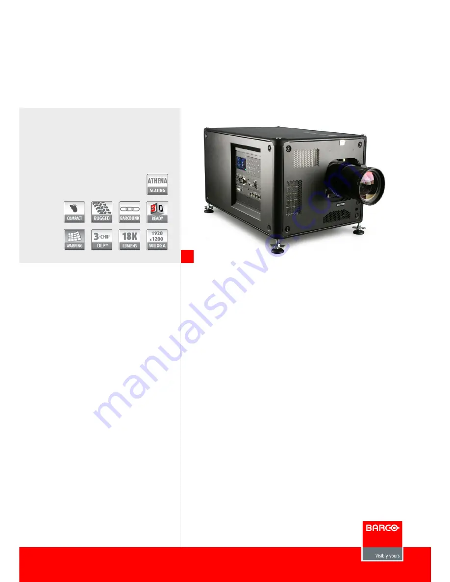 Barco HDX W18 Information Download Page 1