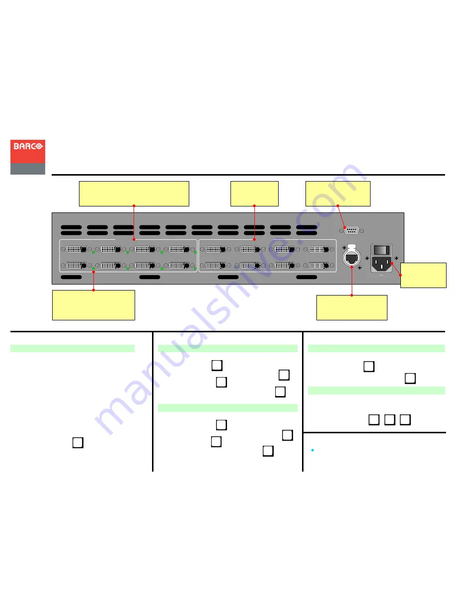 Barco MatrixPRO 8x8 DVI Скачать руководство пользователя страница 1