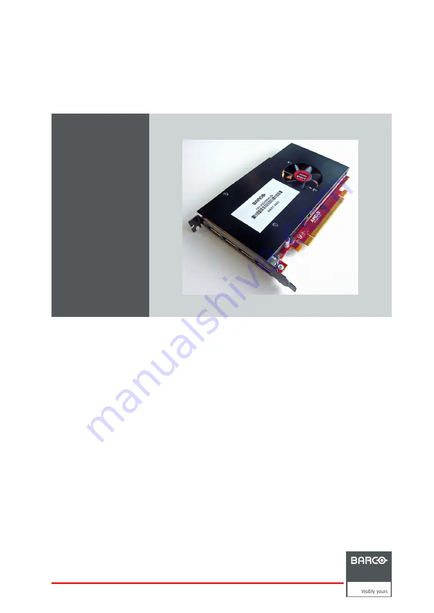 Barco MXRT-1450 User Manual Download Page 1