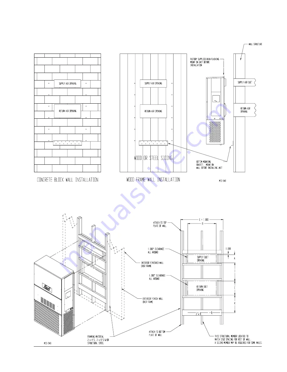 Bard SH612D Installation Instructions Manual Download Page 11