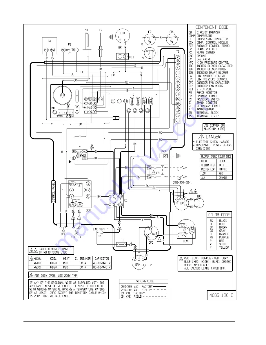 Bard WG241 Installation Instructions Manual Download Page 68