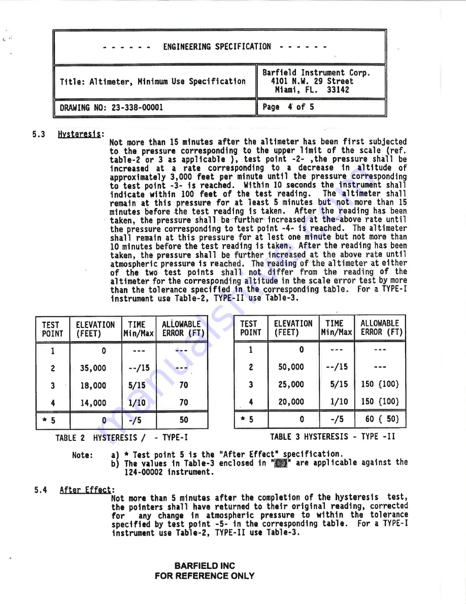 barfield 101-00165 User Instruction Manual Download Page 60