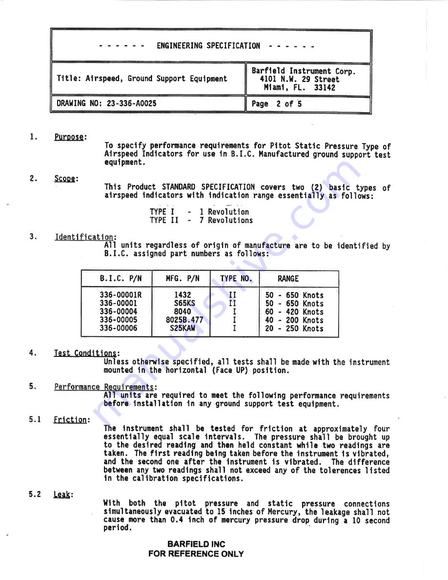 barfield 101-00165 User Instruction Manual Download Page 66