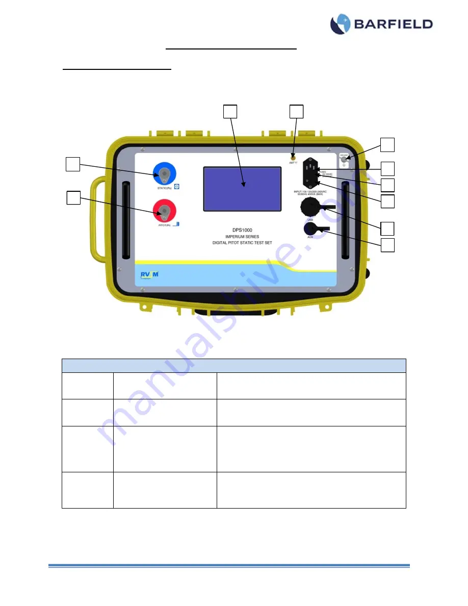 barfield DPS1000 User Instruction Manual Download Page 32