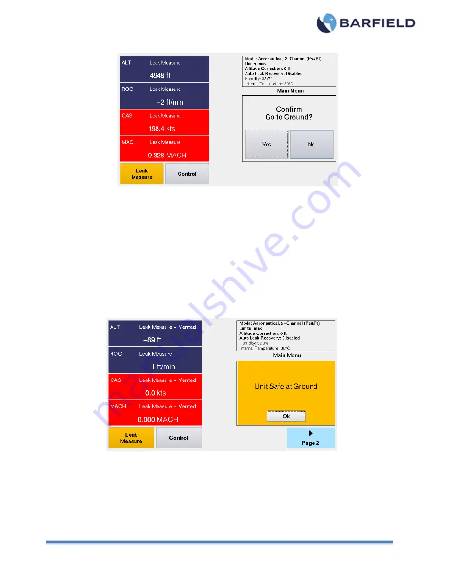 barfield DPS1000 User Instruction Manual Download Page 48