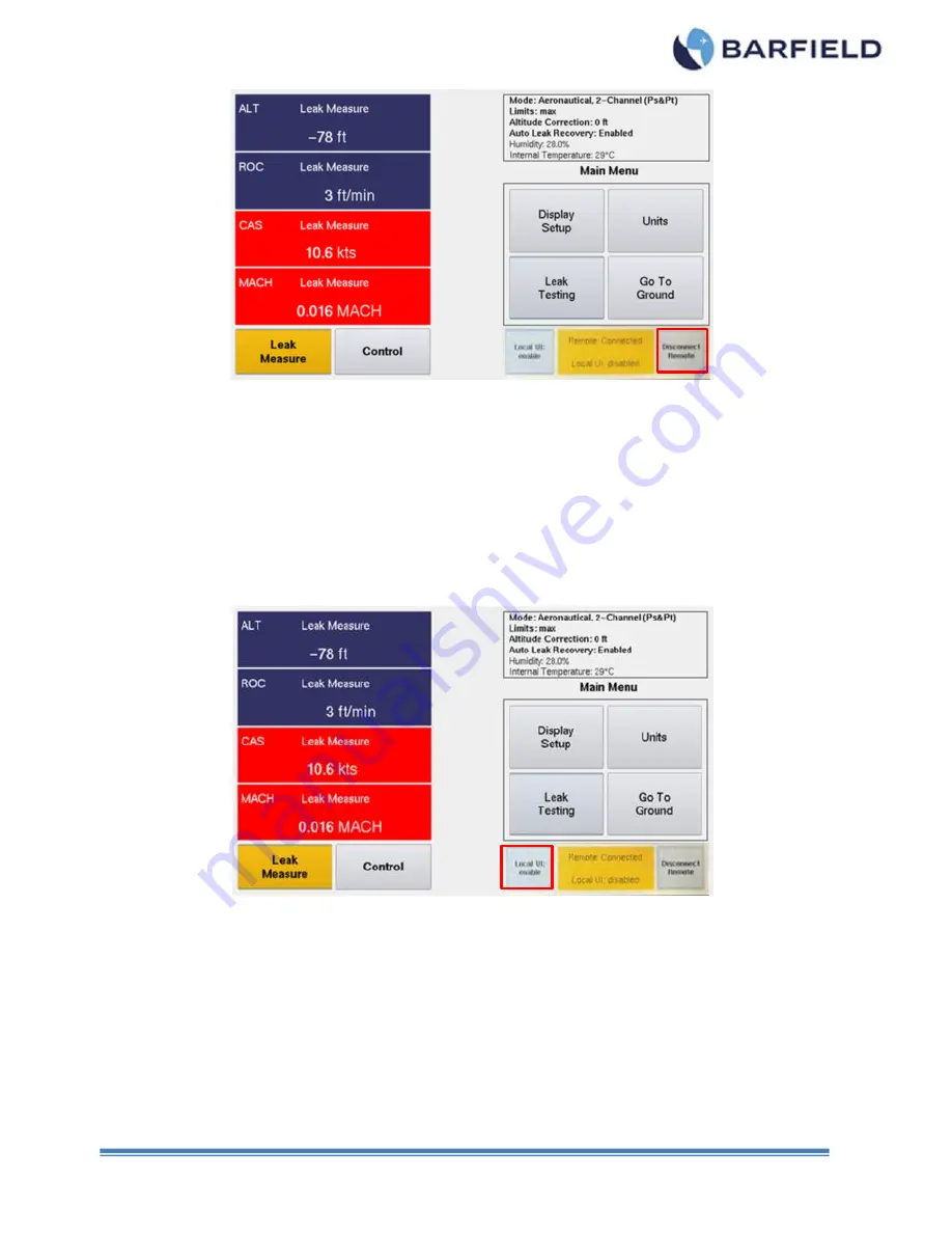 barfield DPS1000 User Instruction Manual Download Page 91