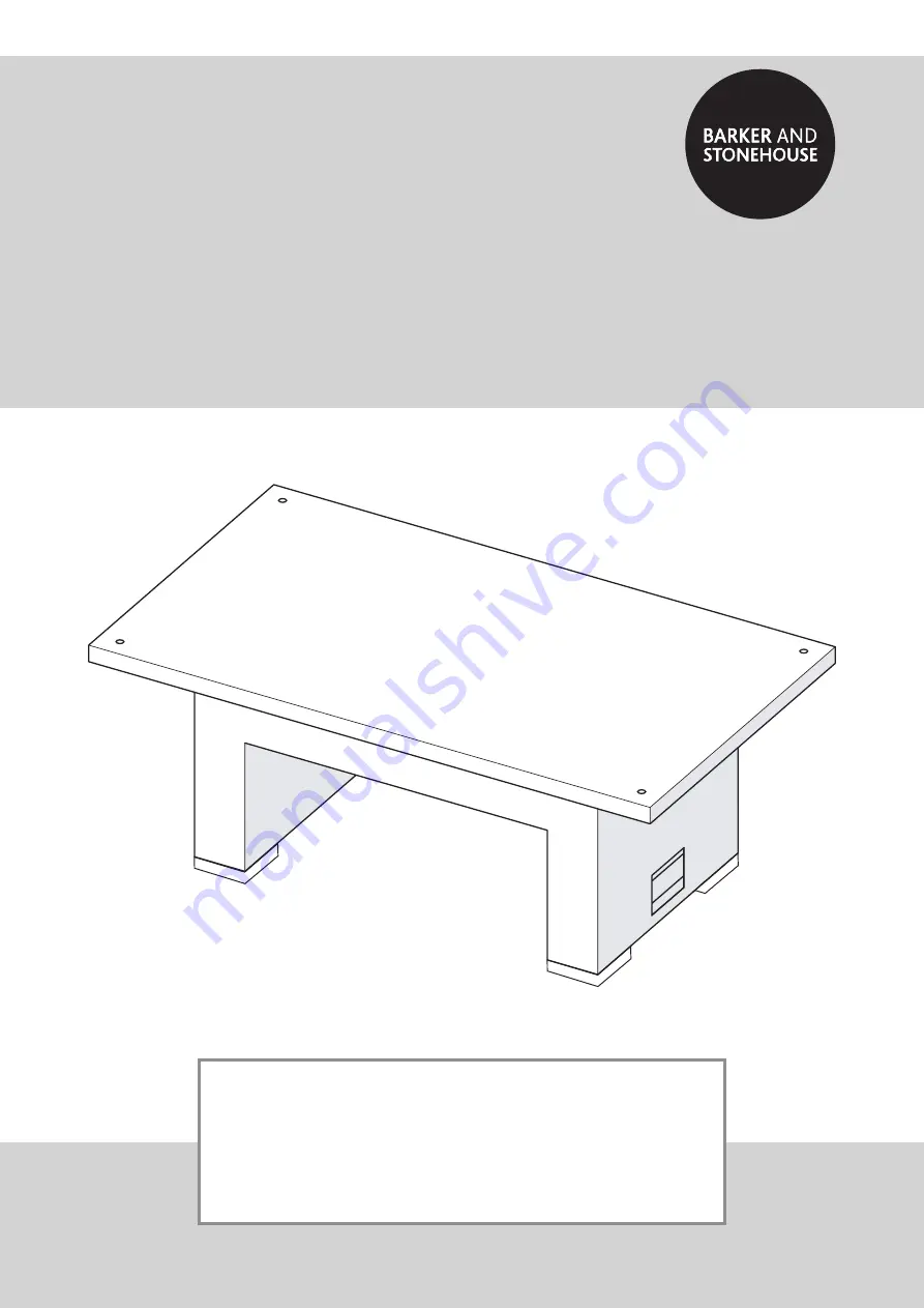 BARKER AND STONEHOUSE 5AMBCORNBRWN Assembly Instructions Manual Download Page 1