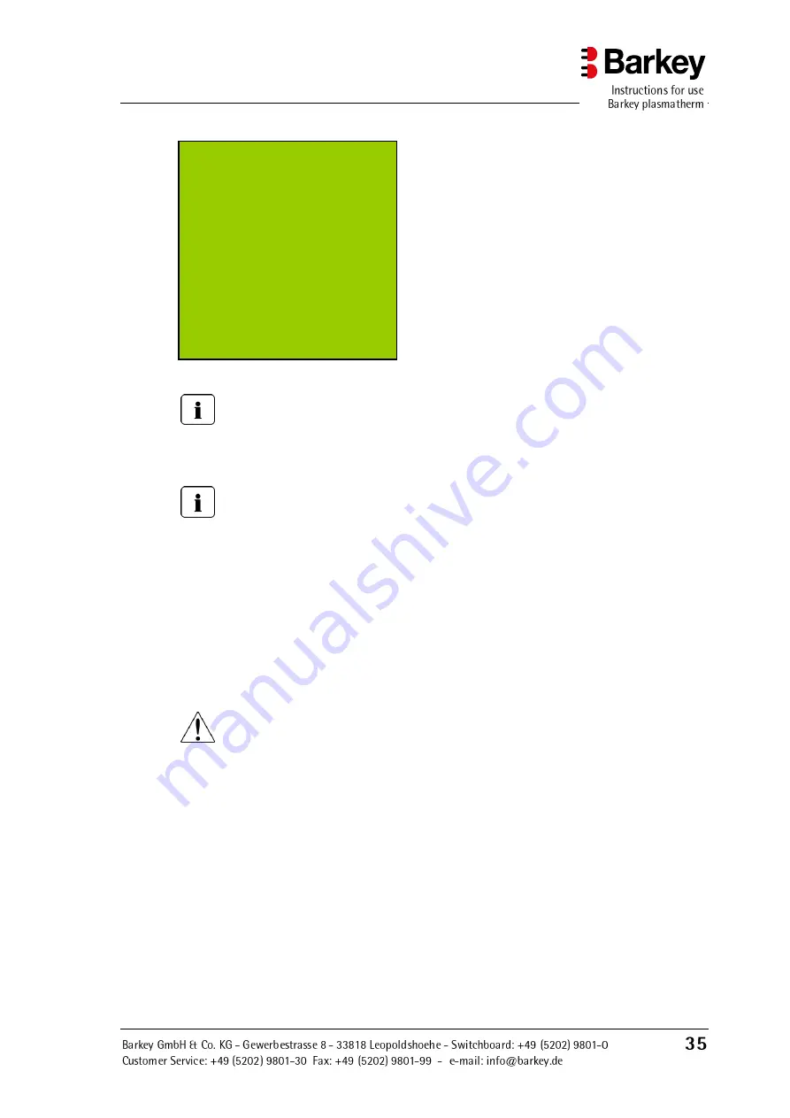 Barkey 212.10043 Instructions For Use Manual Download Page 39