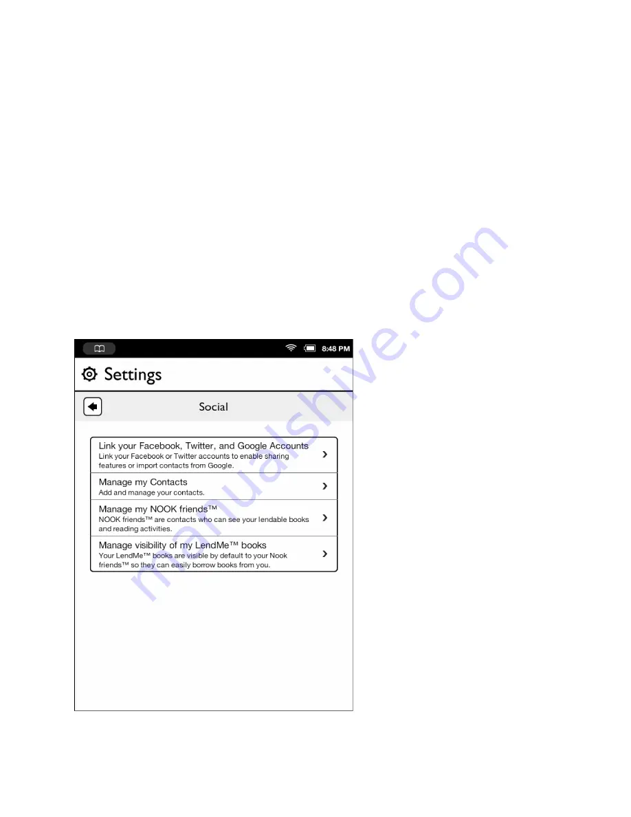 Barnes & Noble NOOK BNVR300 User Manual Download Page 79