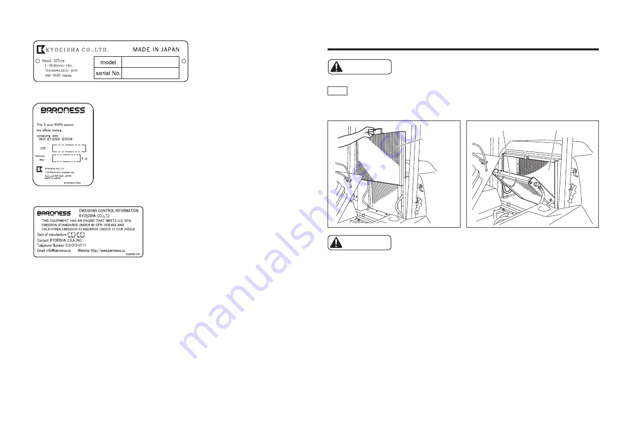 Baroness LM2700 Owner'S Operating Manual Download Page 18