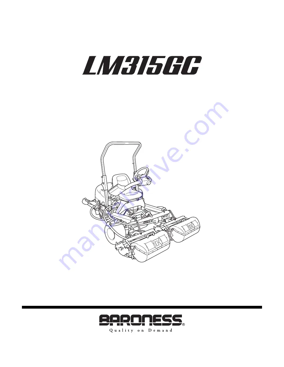 Baroness LM315GG Owner'S Operating Manual Download Page 1