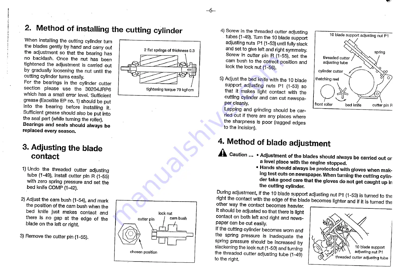 Baroness LM54GA-R Operating And Instruction Manual Download Page 7