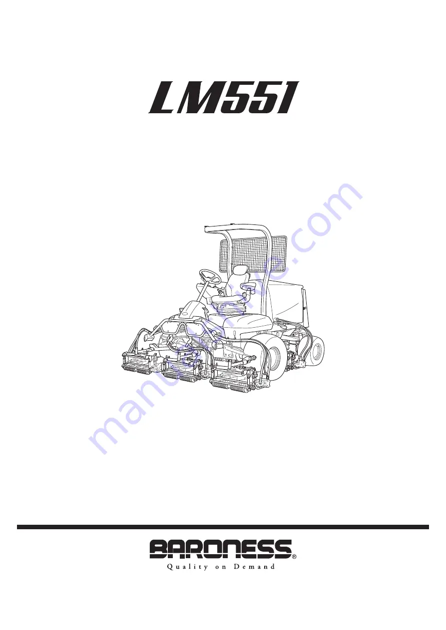 Baroness LM551 Owner'S Operating Manual Download Page 1