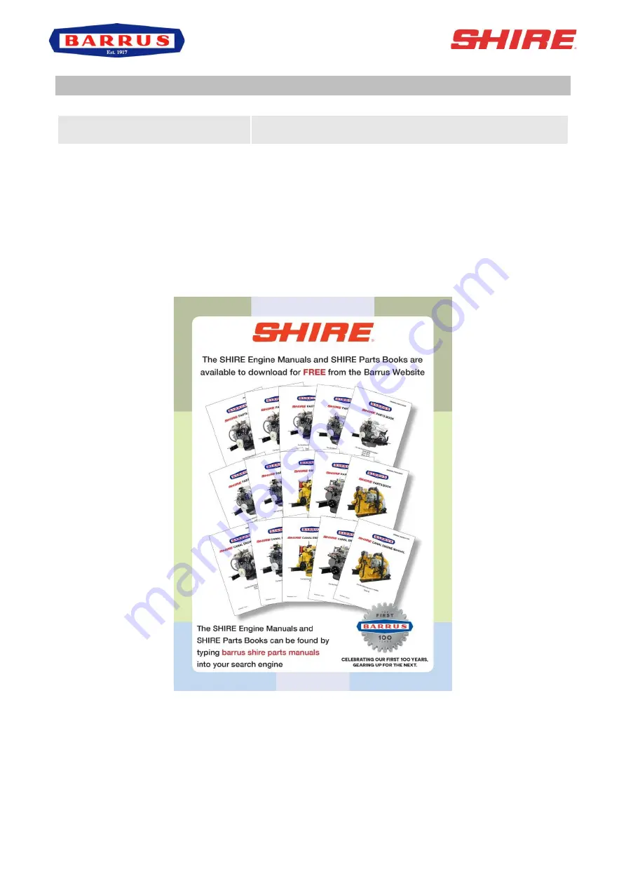 Barrus Shire 70 Manual Download Page 3