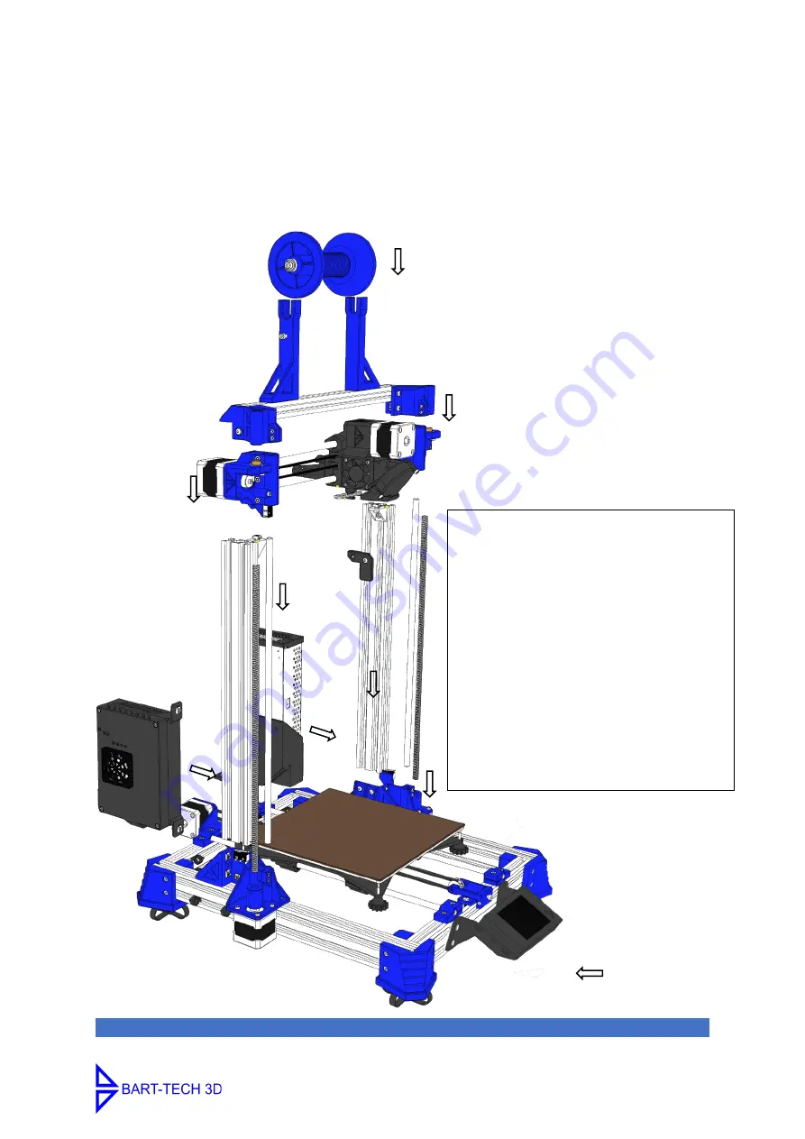 BART-TECH 3D BT1.2 Operating Manual Download Page 11