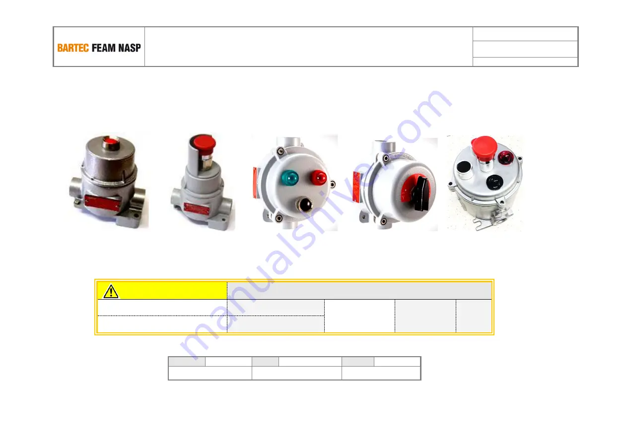 Bartec EFSC Series Instructions For Use Manual Download Page 1