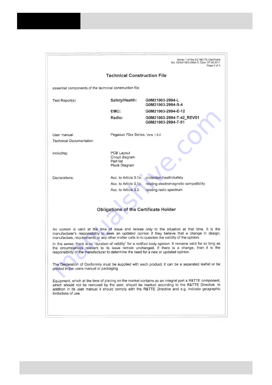 Bartec Pegasus 7100 Скачать руководство пользователя страница 64