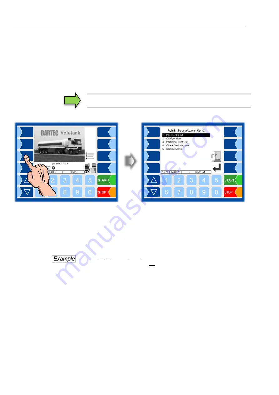 Bartec VOLUTANK Petro 3003 Operating Instructions Manual Download Page 70