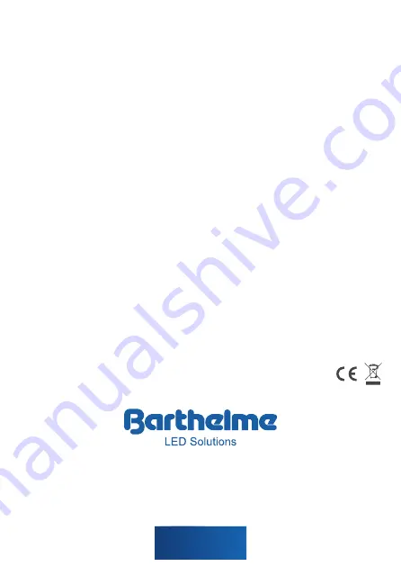 Barthelme AQUALUC C:URVE WIDE Instructions For Installation And Operation Manual Download Page 8