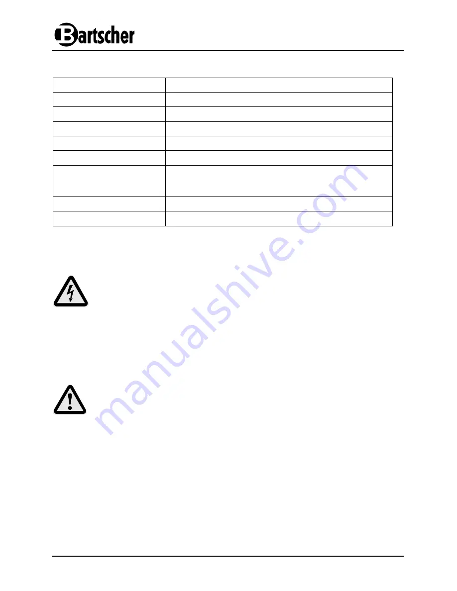 Bartscher 150.340 Instruction Manual Download Page 38