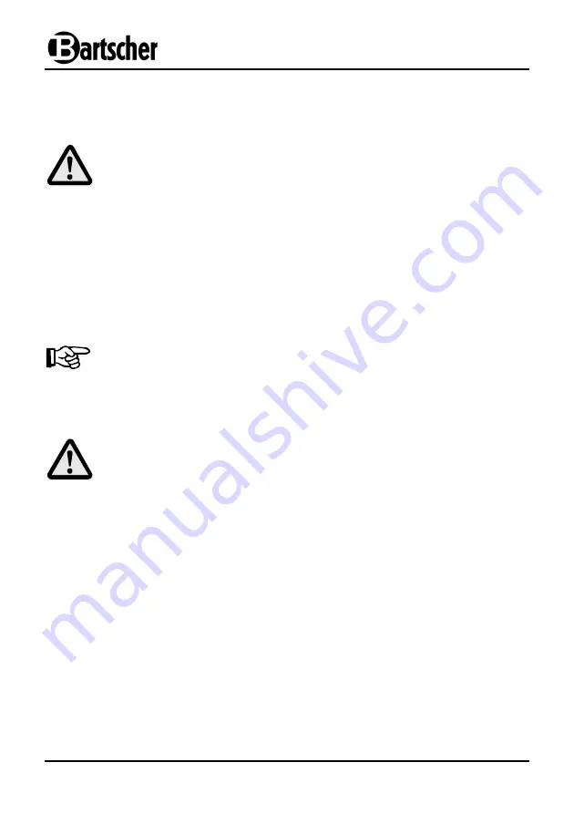 Bartscher Salamander 100 Instruction Manual Download Page 12