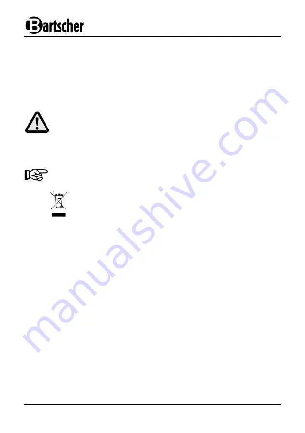 Bartscher Salamander 100 Instruction Manual Download Page 14