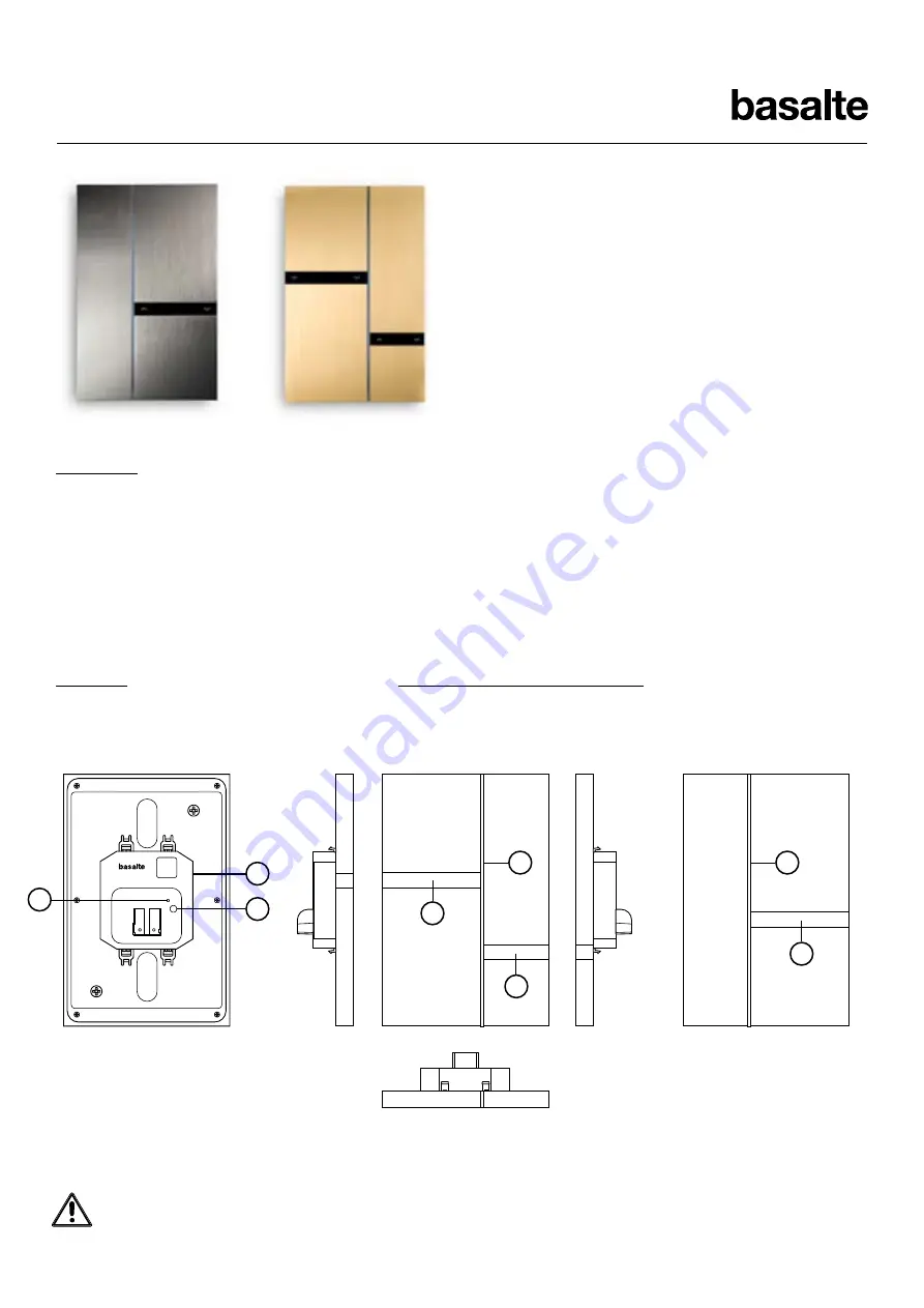 Basalte FIBONACCI KNX Скачать руководство пользователя страница 1