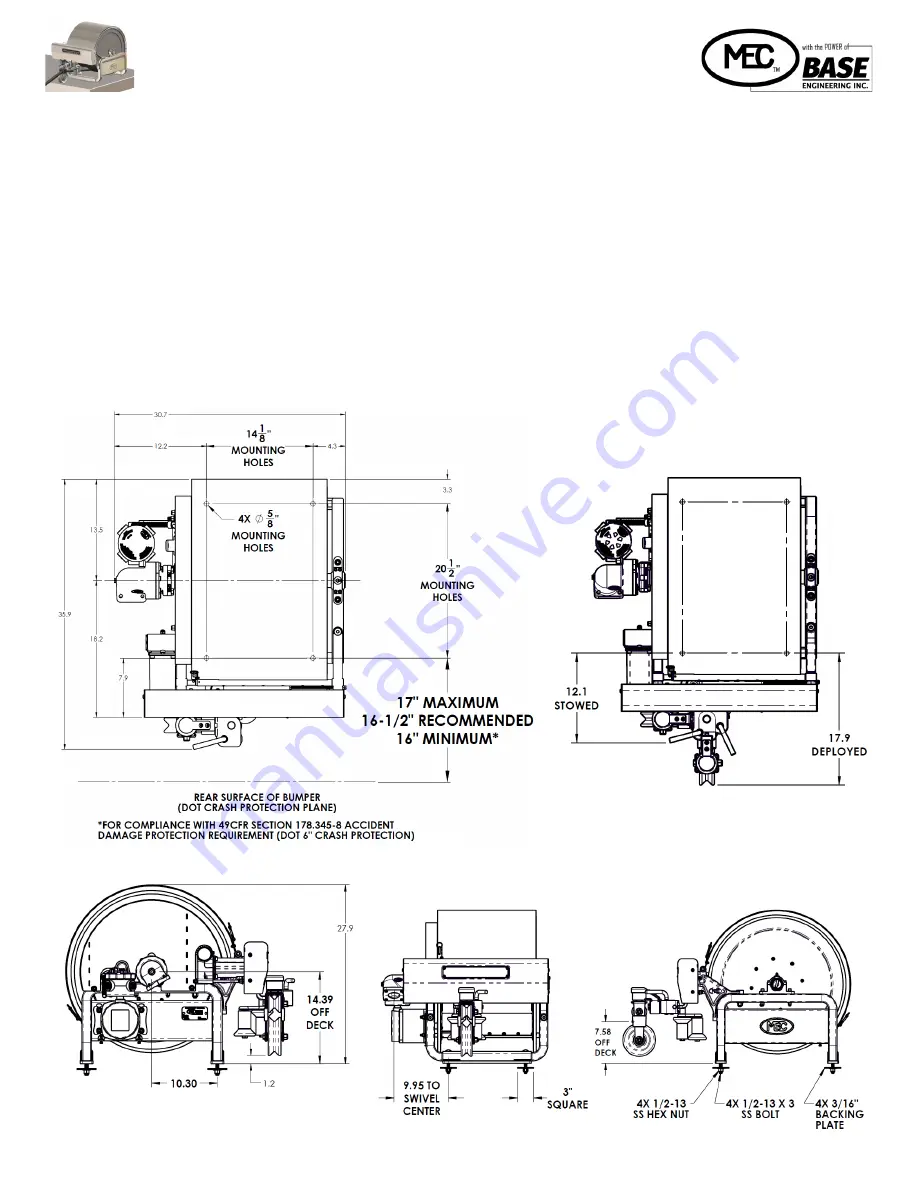 base engineering MEC EXCELA-WYND ME9000LH-17 Installation And Operating Instructions Manual Download Page 2